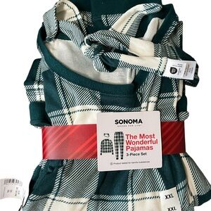 Sonoma Forest Green and Cream Plaid Pajama Set ((NWT))